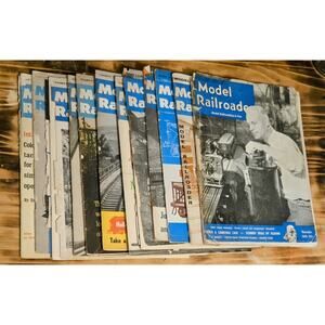 Vintage Railmodel Journal Magazine Lot 1949 1959 1960s Model Train Railroading